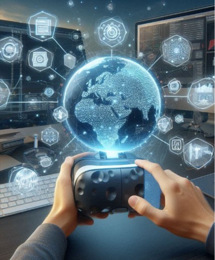 AI enhanced Virtual Application for educational and for professional purposes